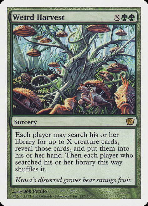 Weird Harvest\n9th Edition\nSingle\nMagic The Gathering