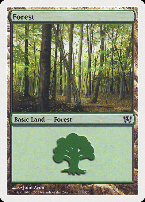 Forest (#349)\n9th Edition\nSingle\nMagic The Gathering