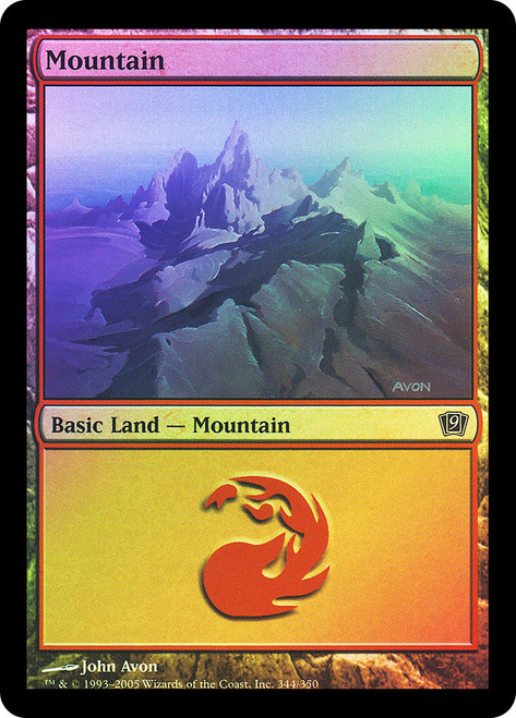 Mountain (#344)\n9th Edition\nSingle\nMagic The Gathering
