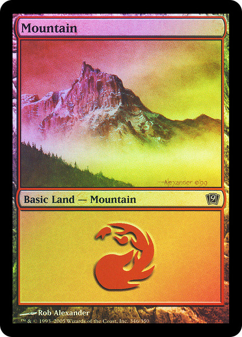 Mountain (#346)\n9th Edition\nSingle\nMagic The Gathering