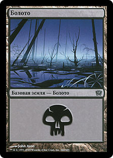 Swamp (#340)
9th Edition - Russian
Single
Magic The Gathering