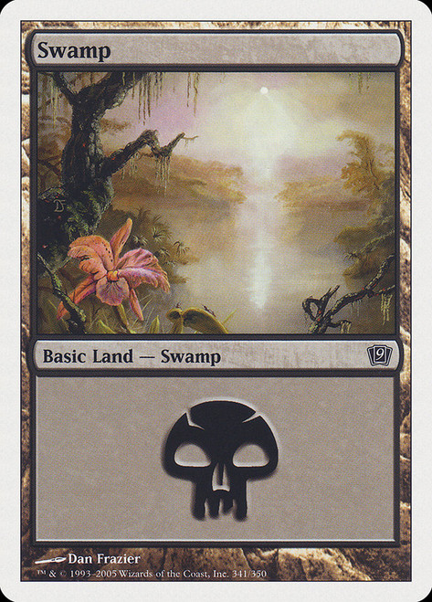 Swamp (#341)\n9th Edition\nSingle\nMagic The Gathering