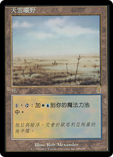Skycloud Expanse
Odyssey - Chinese Traditional
Single
Magic The Gathering