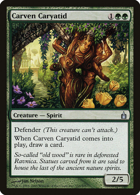 Carven Caryatid\nRavnica: City of Guilds\nSingle\nMagic The Gathering