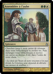 Congregation At Dawn
Ravnica: City of Guilds - French
Single
Magic The Gathering