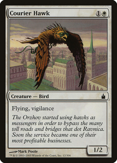 Courier Hawk\nRavnica: City of Guilds\nSingle\nMagic The Gathering