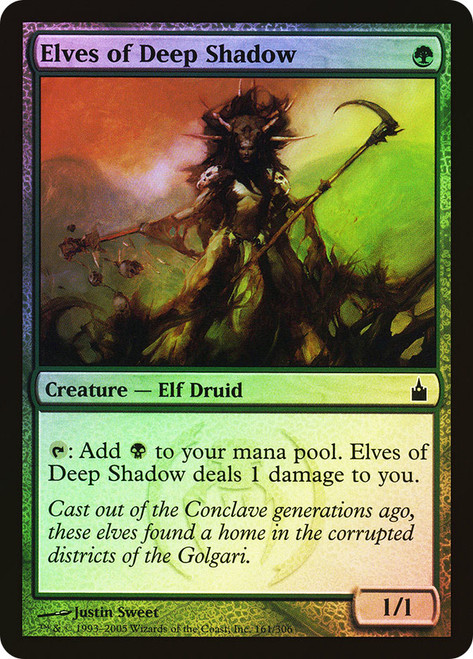 Elves of Deep Shadow\nRavnica: City of Guilds\nSingle\nMagic The Gathering