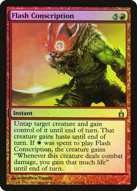 Flash Conscription\nRavnica: City of Guilds\nSingle\nMagic The Gathering