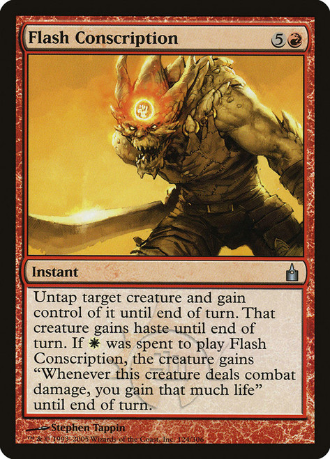 Flash Conscription\nRavnica: City of Guilds\nSingle\nMagic The Gathering
