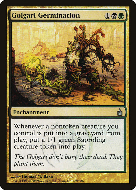 Golgari Germination\nRavnica: City of Guilds\nSingle\nMagic The Gathering