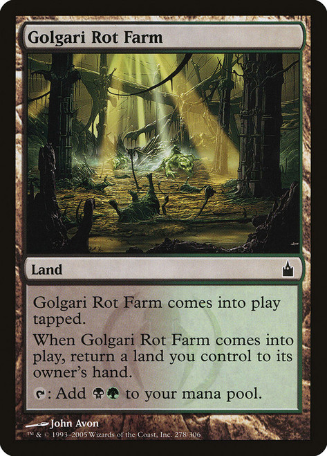 Golgari Rot Farm\nRavnica: City of Guilds\nSingle\nMagic The Gathering