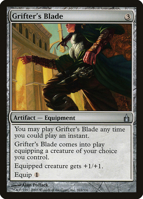 Grifter's Blade\nRavnica: City of Guilds\nSingle\nMagic The Gathering