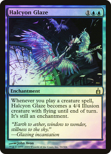 Halcyon Glaze\nRavnica: City of Guilds\nSingle\nMagic The Gathering