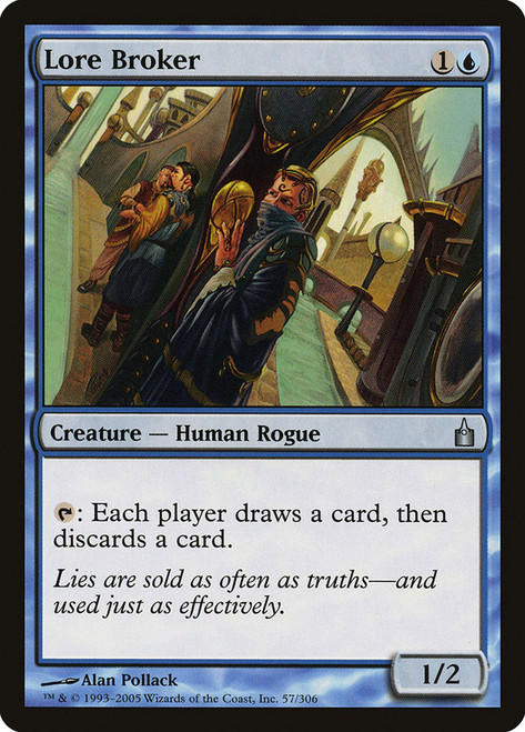 Lore Broker\nRavnica: City of Guilds\nSingle\nMagic The Gathering