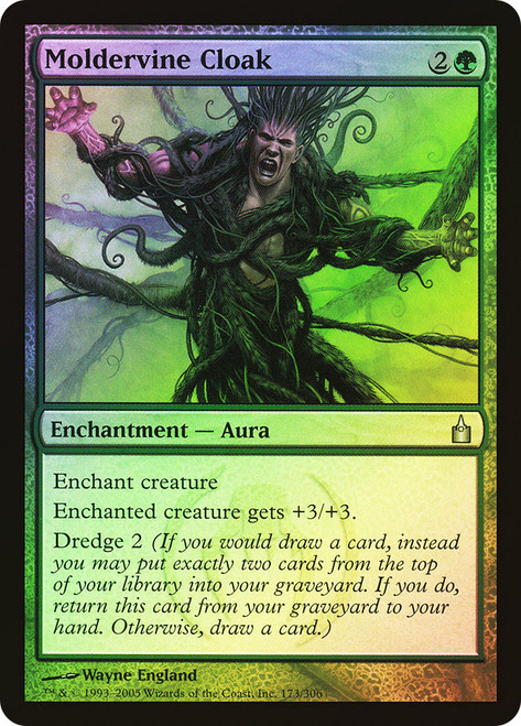 Moldervine Cloak\nRavnica: City of Guilds\nSingle\nMagic The Gathering