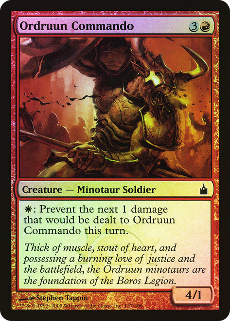 Ordruun Commando\nRavnica: City of Guilds\nSingle\nMagic The Gathering