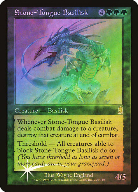Stone-Tongue Basilisk\nOdyssey\nSingle\nMagic The Gathering