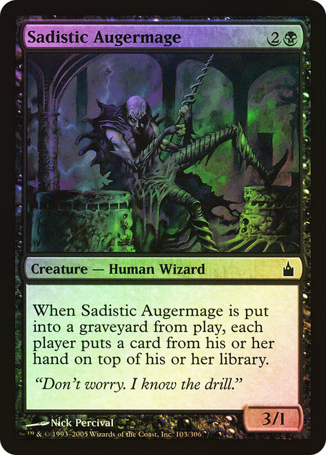 Sadistic Augermage\nRavnica: City of Guilds\nSingle\nMagic The Gathering