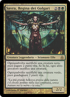 Savra, Queen of the Golgari
Ravnica: City of Guilds - Italian
Single
Magic The Gathering