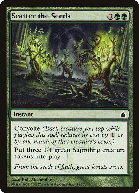 Scatter the Seeds\nRavnica: City of Guilds\nSingle\nMagic The Gathering