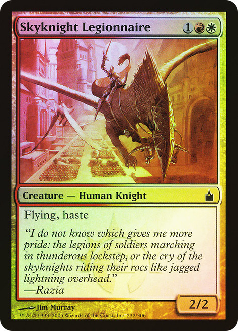 Skyknight Legionnaire\nRavnica: City of Guilds\nSingle\nMagic The Gathering