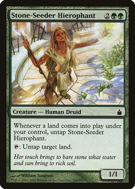 Stone-Seeder Hierophant\nRavnica: City of Guilds\nSingle\nMagic The Gathering