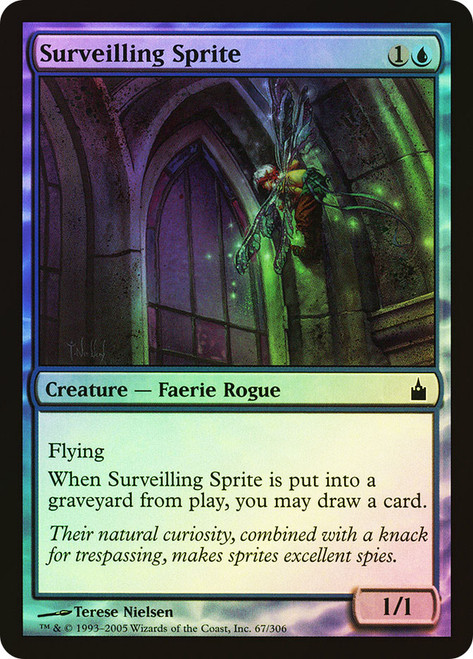 Surveilling Sprite\nRavnica: City of Guilds\nSingle\nMagic The Gathering