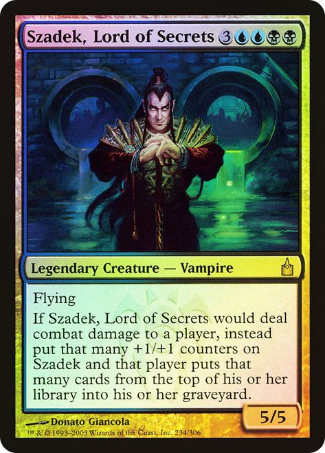 Szadek, Lord of Secrets\nRavnica: City of Guilds\nSingle\nMagic The Gathering