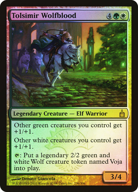 Tolsimir Wolfblood\nRavnica: City of Guilds\nSingle\nMagic The Gathering