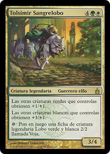 Tolsimir Wolfblood
Ravnica: City of Guilds - Spanish
Single
Magic The Gathering