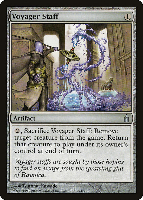 Voyager Staff\nRavnica: City of Guilds\nSingle\nMagic The Gathering