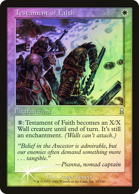 Testament of Faith\nOdyssey\nSingle\nMagic The Gathering