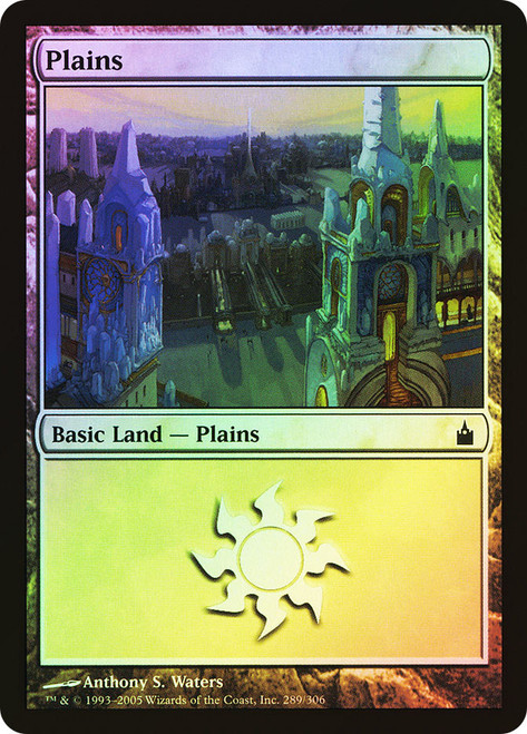 Plains (#289)\nRavnica: City of Guilds\nSingle\nMagic The Gathering
