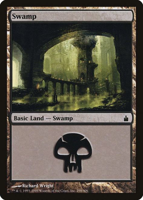 Swamp (#298)\nRavnica: City of Guilds\nSingle\nMagic The Gathering