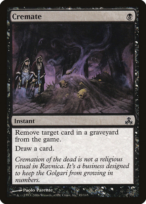 Cremate\nGuildpact\nSingle\nMagic The Gathering
