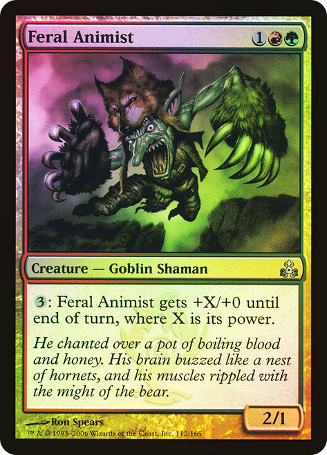 Feral Animist\nGuildpact\nSingle\nMagic The Gathering