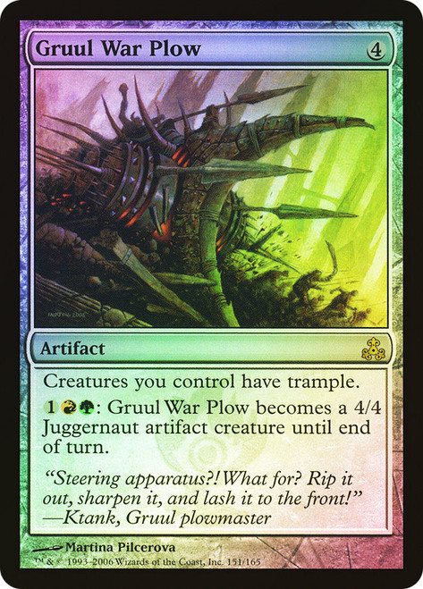 Gruul War Plow\nGuildpact\nSingle\nMagic The Gathering
