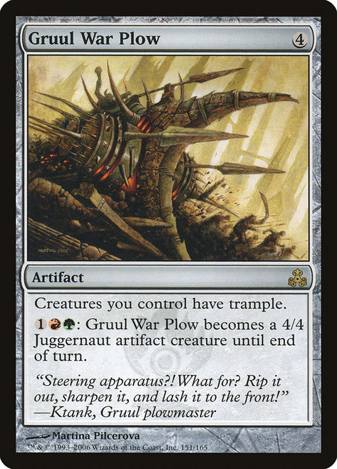 Gruul War Plow\nGuildpact\nSingle\nMagic The Gathering
