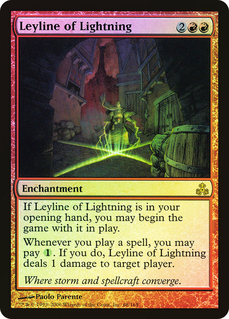 Leyline of Lightning\nGuildpact\nSingle\nMagic The Gathering