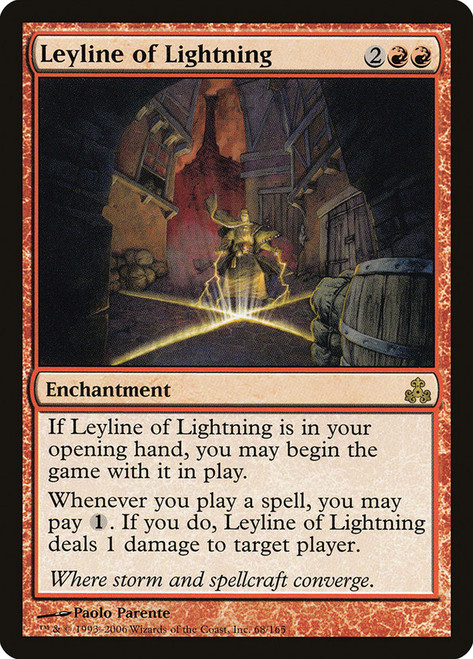 Leyline of Lightning\nGuildpact\nSingle\nMagic The Gathering