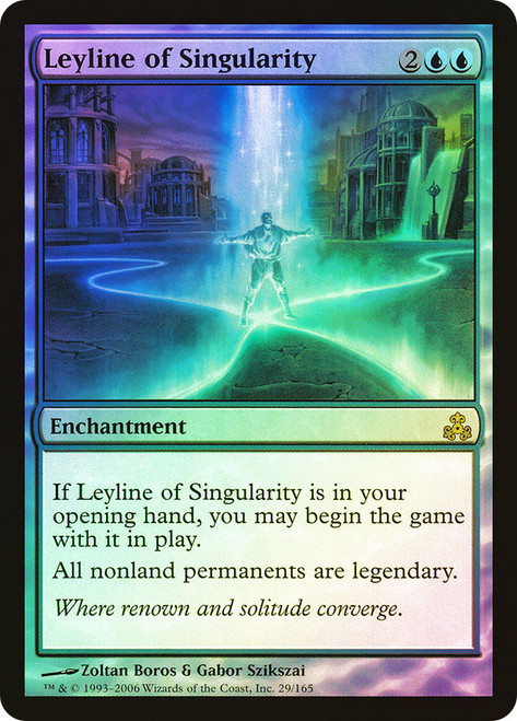 Leyline of Singularity\nGuildpact\nSingle\nMagic The Gathering