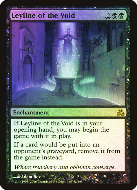 mtg 虚空の力線 Leyline of the Void GPT foil 日)【Foil】虚空の力線 / Leyline of the Void【GPT】 No.052