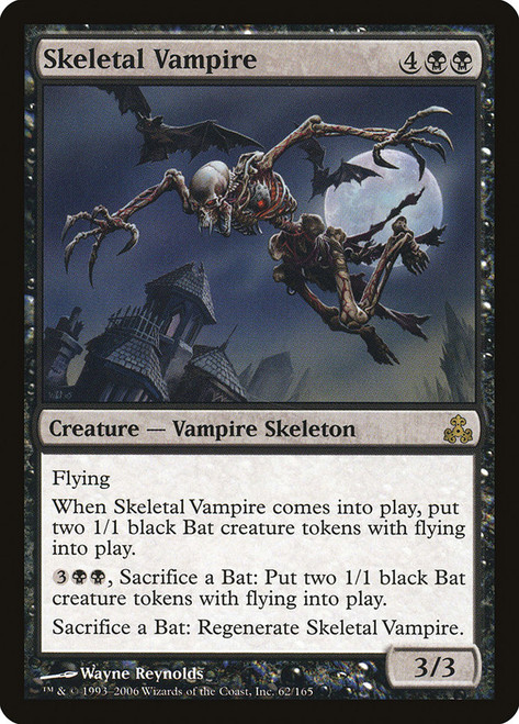 Skeletal Vampire\nGuildpact\nSingle\nMagic The Gathering