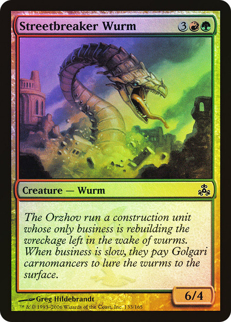 Streetbreaker Wurm\nGuildpact\nSingle\nMagic The Gathering