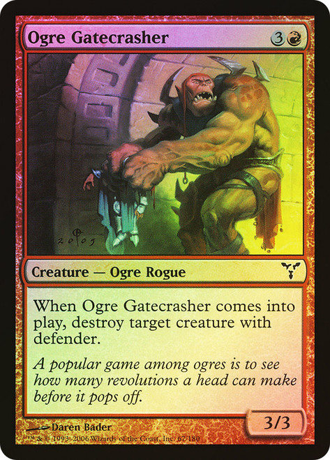 Ogre Gatecrasher\nDissension\nSingle\nMagic The Gathering