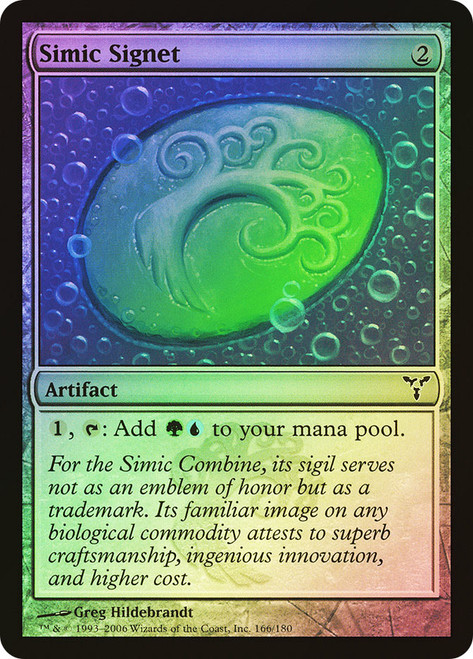 Simic Signet\nDissension\nSingle\nMagic The Gathering