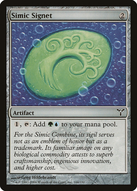 Simic Signet\nDissension\nSingle\nMagic The Gathering