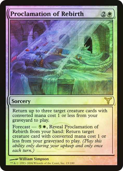 Proclamation of Rebirth\nDissension\nSingle\nMagic The Gathering