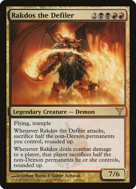 Rakdos the Defiler\nDissension\nSingle\nMagic The Gathering
