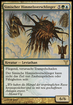 Simic Sky Swallower
Dissension (Foil) - German
Single
Magic The Gathering